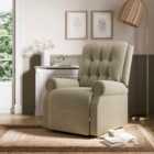 Catherine Button Back Rise and Recline Chair, Tonal Chenille