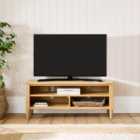 Churchgate Walcote Open Small TV Unit for TVs up to ", Oak