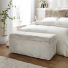 Elysia End of Bed Ottoman, Faux Fur