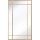The Fenestra Gold Wall Mirror 200 x 120cm