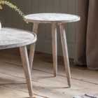 Brede Side Table, Natural White