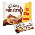 Galaxy Minstrels Milk Chocolate Buttons Bag Multipack 3 x 42g 3 x 42g