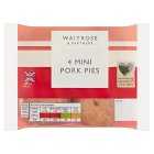 Waitrose 4 Mini Pork Pies, 200g