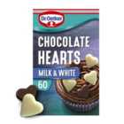 Dr. Oetker 60 White and Milk Chocolate Hearts 40g
