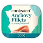 Cooks & Co Anchovy Fillets in Oil 365g