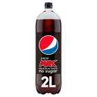 Pepsi Max No Sugar Cola Bottle, 2litre