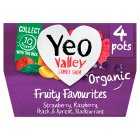 Yeo Valley Fruity Favourites Organic Yogurts, 4x110g