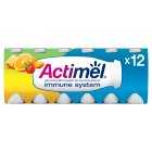 Actimel Immunity Multifruit Live Yogurt Drinks Large Pack, 12x100g