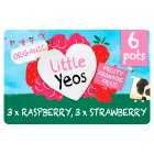 Little Yeos Organic Fruity Fromage Frais Strawberry Raspberry, 6x45g