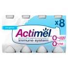 Actimel Immunity 0% Added Sugar Fat Free Live Yogurt Drinks, 8x100g