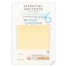 Essential Extra Mature Sliced Cheddar Cheese Strength 6, 250g