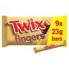 Twix Chocolate Biscuit Fingers Multipack, 9x20g