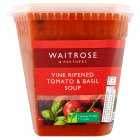Waitrose Ripened Tomato & Basil Soup, 600g
