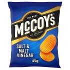 McCoy's Ridge Cut Salt & Malt Vinegar Crisps, 45g