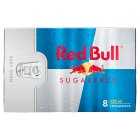 Red Bull Energy Drink Sugar Free, 8x250ml