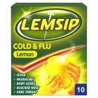 Lemsip Cold & Flu Lemon Sachets, 10s