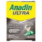 Anadin Ibuprofen Liquid Capsules Ultra, 16s