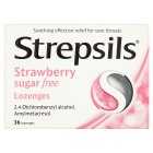 Strepsils Strawberry Sugar Free Lozenges, 36s