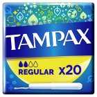 Tampax Regular Tampons With Cardboard Applicator, 20s