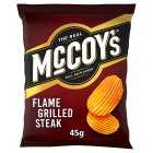 McCoy's Ridge Cut Flame Grilled Steak Crisps, 45g