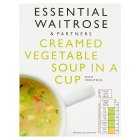 Essential Creamed Vegetable Soup in a Cup with Croutons, 4x18g