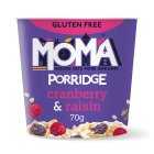 MOMA Cranberry & Raisin Jumbo Oat Porridge Pot Gluten Free, 70g