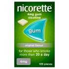 Nicorette Original 4mg Nicotine Gum, 105s