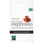 Waitrose Rich & Dark Espresso Ground Coffee, 250g