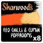 Sharwood's Chilli & Cumin Poppadoms, 8s