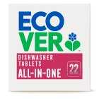 Ecover 22 Dishwasher Tablets All-in-One, 440g