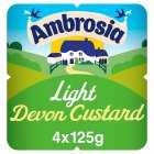 Ambrosia Light Devon Custard, 4x125g