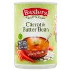 Baxters vegetarian soup carrot & butterbean, 400g
