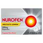 Nurofen 200mg Ibuprofen Lemon Pain Relief Meltlets, 12s