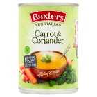 Baxters vegetarian soup carrot & coriander, 400g