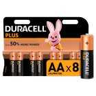 Duracell Plus AA Alkaline, 8s