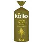 Kallo Corn Cakes Salted Wholegrain Low Fat, 130g