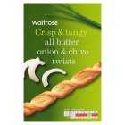 Waitrose Chive & Onion Twists, 125g