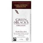 Green & Blacks Organic Cooking Dark Chocolate Bar, 150g