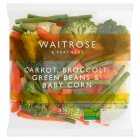 Waitrose Carrot, Broccoli, Green Beans & Baby Corn, 340g