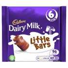 Cadbury Dairy Milk Little Chocolate Bars 6 pack, 108g