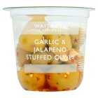 Waitrose Garlic & Jalapeño Stuffed Olives, 180g