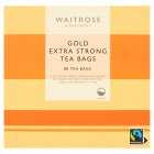 Waitrose Gold Extra Strong 80 Tea Bags, 250g