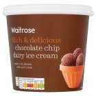 Waitrose Chocolate Chip Dairy Ice Cream, 1litre