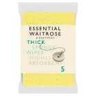 Essential Thick Sponge Wipes, 5s