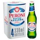 Peroni Nastro Azzurro Lager Multipack Bottle, 4x330ml