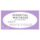 essential Waitrose Soft White Tissues, 96 sheets