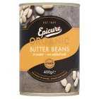 Epicure Organic Butter Beans in Water, drained 240g