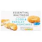 Essential 2 Frozen Cod & Parsley Fish Cakes, 170g