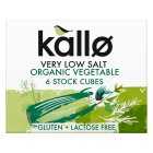 Kallo Organic Vegetable Low Salt Stock Cubes, 60g