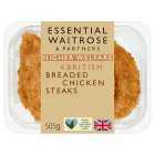 Essential Breaded Chicken Breast Steaks 4, 505g